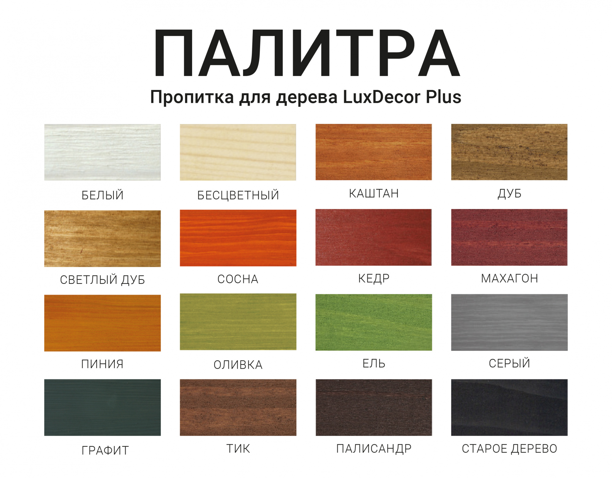 Пропитка для древесины LuxDecor PLUS