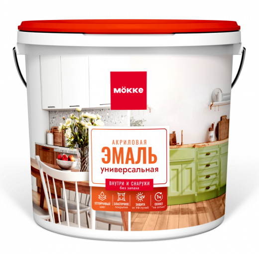 Эмаль акриловая универсальная MOKKE
