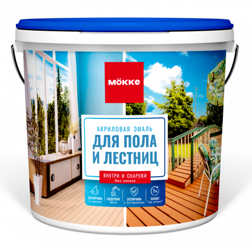 Акриловая эмаль для пола и лестниц МÖККЕ